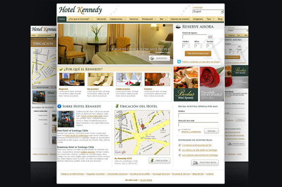 Rediseño sitio corporativo Hotel Kennedy